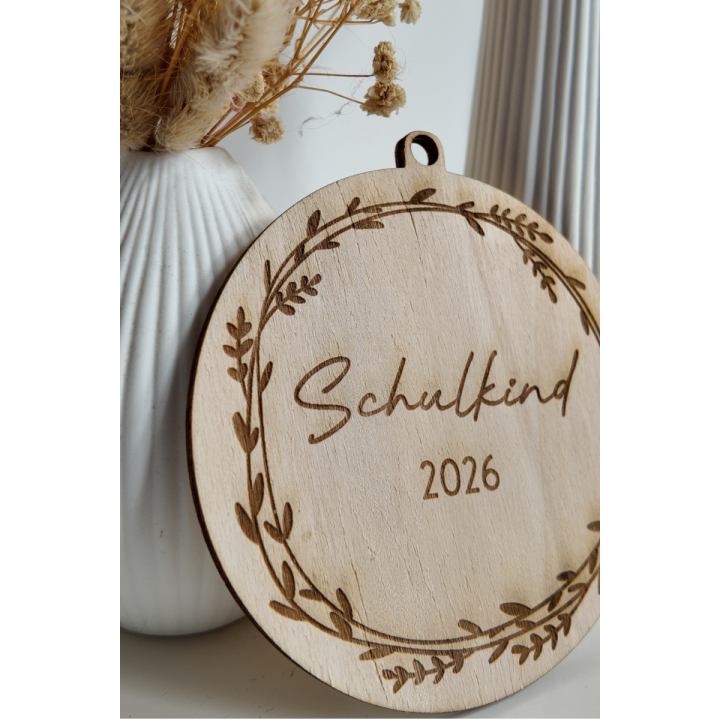 Schultütenanhänger "Schulkind 2026" - Design Wählbar