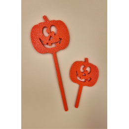 Halloween Kürbis-Stecker - 2er Set - Motiv Wählbar