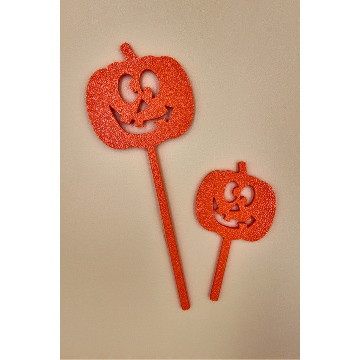 Halloween Kürbis-Stecker - 2er Set - Motiv Wählbar