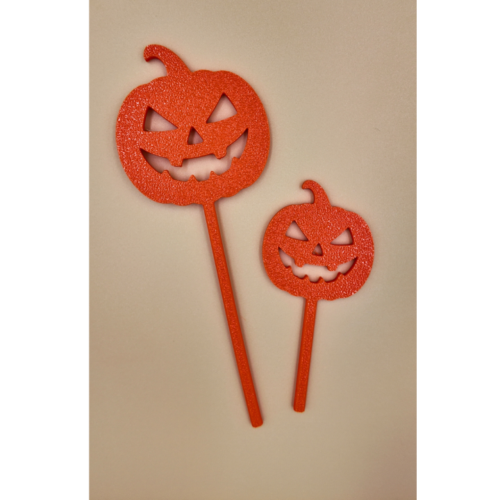 Halloween Kürbis-Stecker - 2er Set - Motiv Wählbar