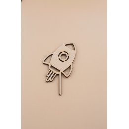 Stecker Weltraum aus Holz - EINZELN - Motiv wählbar