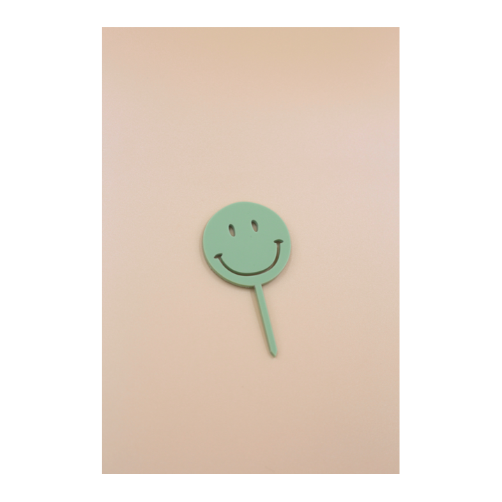 Steckerset "Smiley" aus Acryl - EINZELN - Farbe wählbar